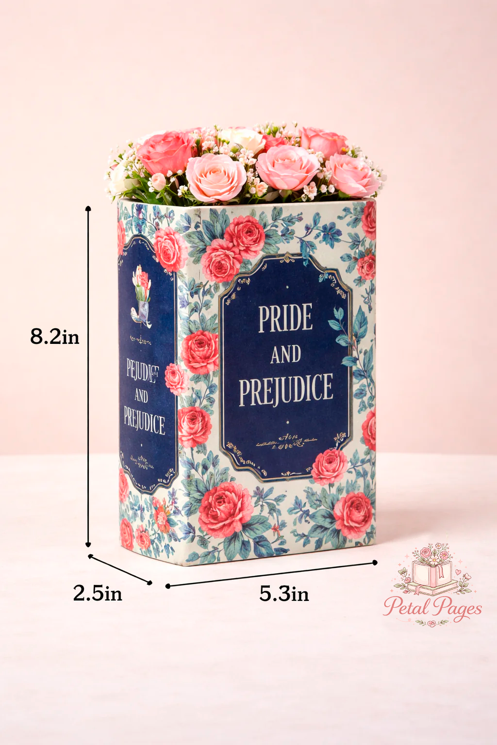 Large Ceramic Bookish Vase