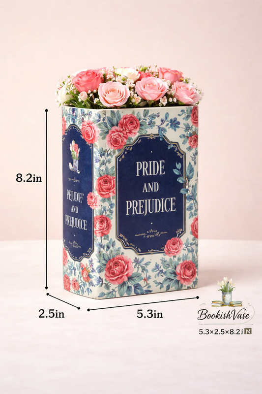 Large Ceramic Bookish Vase